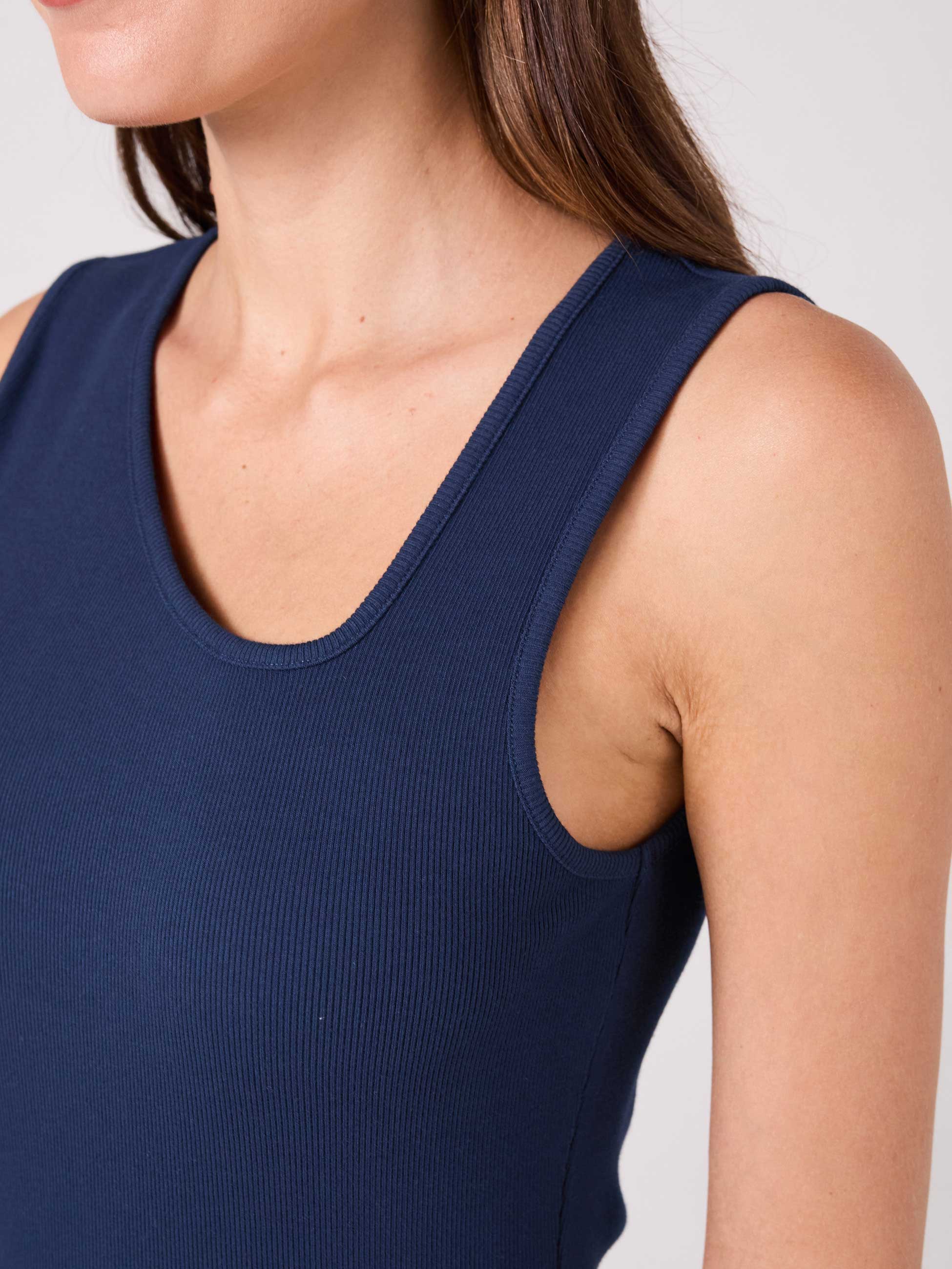 Riva Rib Tank - Navy - Image 5